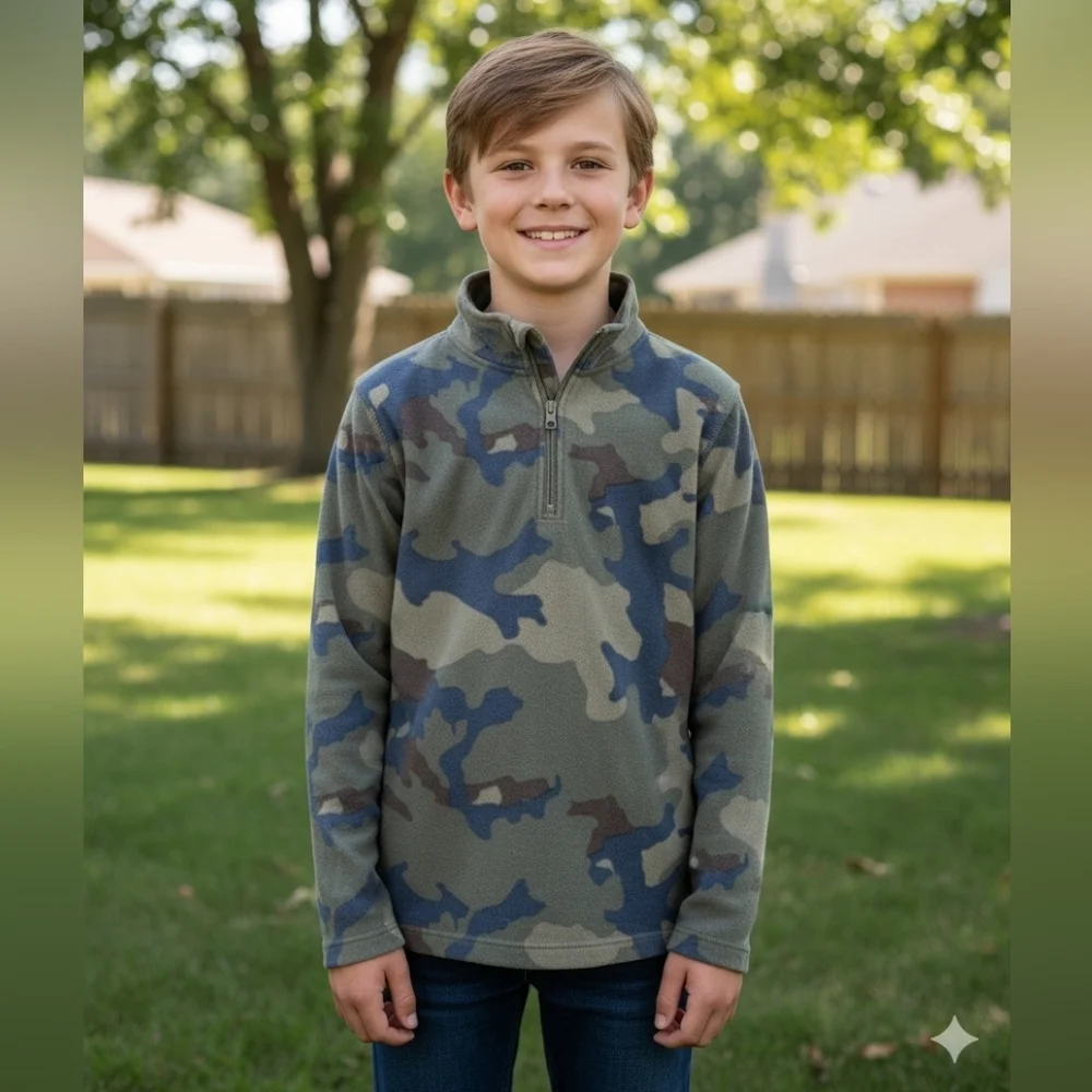 Arizona Jean Company Youth Camo Fleece Pullover